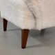 Danish lounge chair with new curly fur upholstery