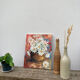 Huile sur toile bouquet de fleur tableau ancien