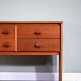 Vintage Midcentury 'Stag' Teak Console Table / Dressing Table /Drawers/ Sid