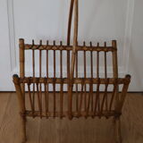 Rattan magazine holders