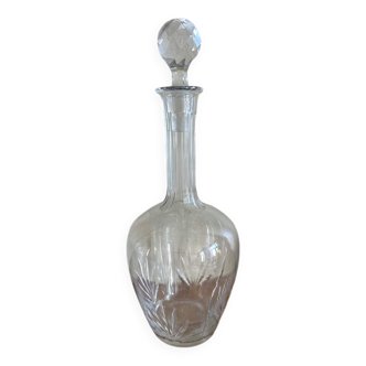 Antique molded glass carafe