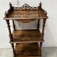 Napoleon III display stand in marquetry mahogany, 19th century.