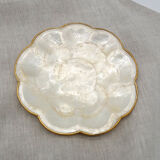 Empty pocket in mother-of-pearl and brass