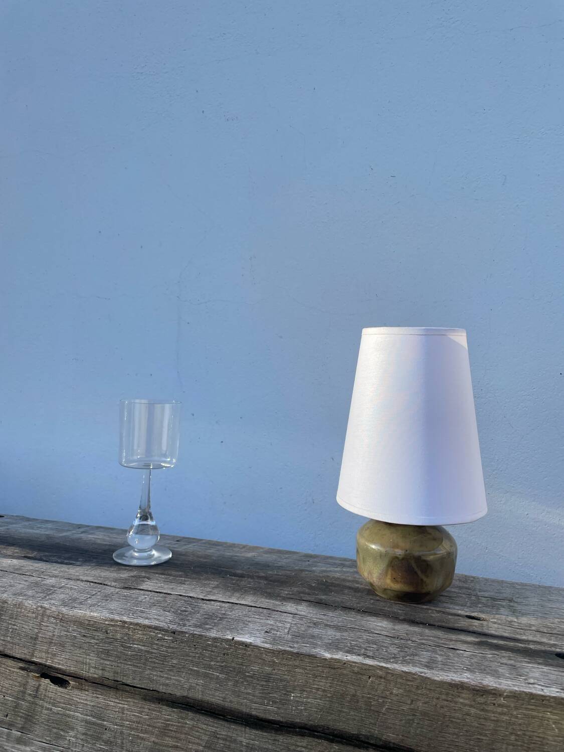 Vintage ceramic ball lamp