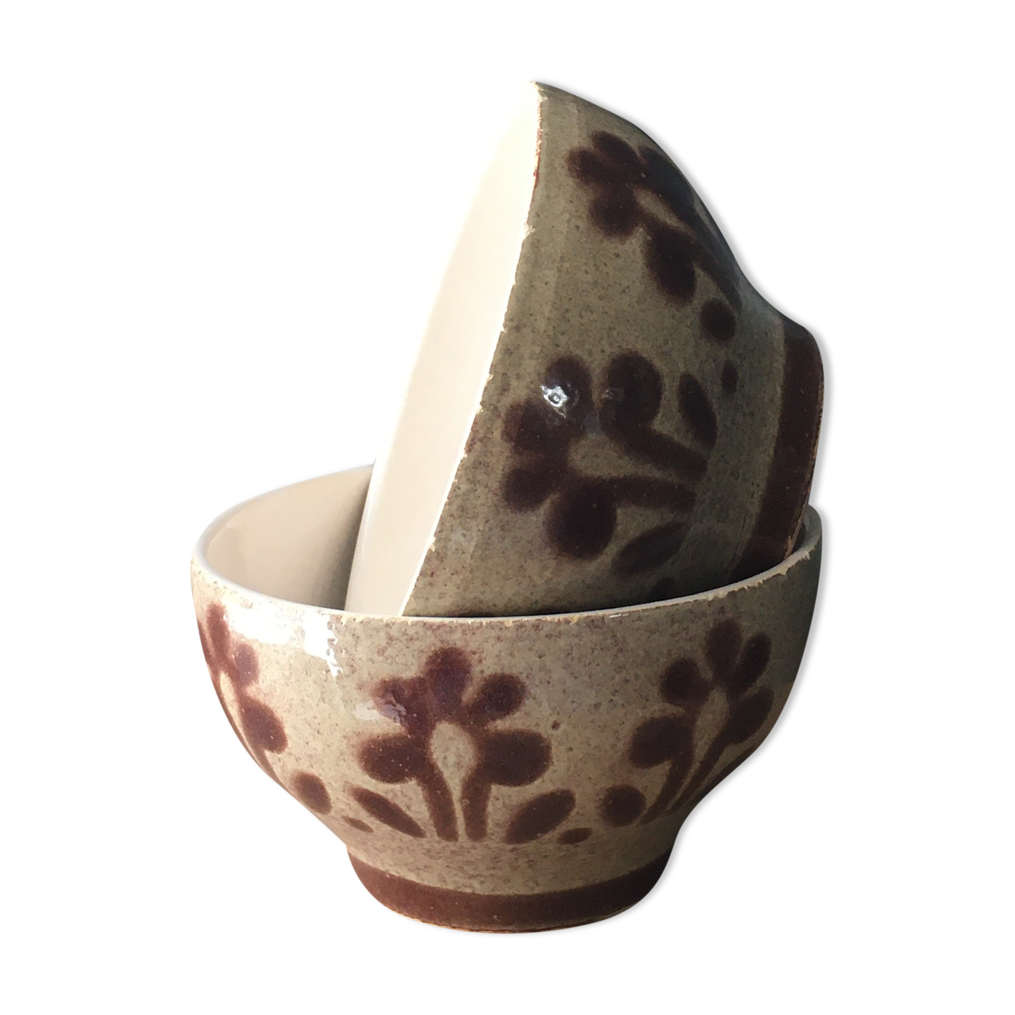 Lot 2 bowls floral décor