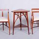 Czech Art Deco Dining Table and Chairs by J. Kotěra for Josef Motka - Litovel, 1900s, Set of 4