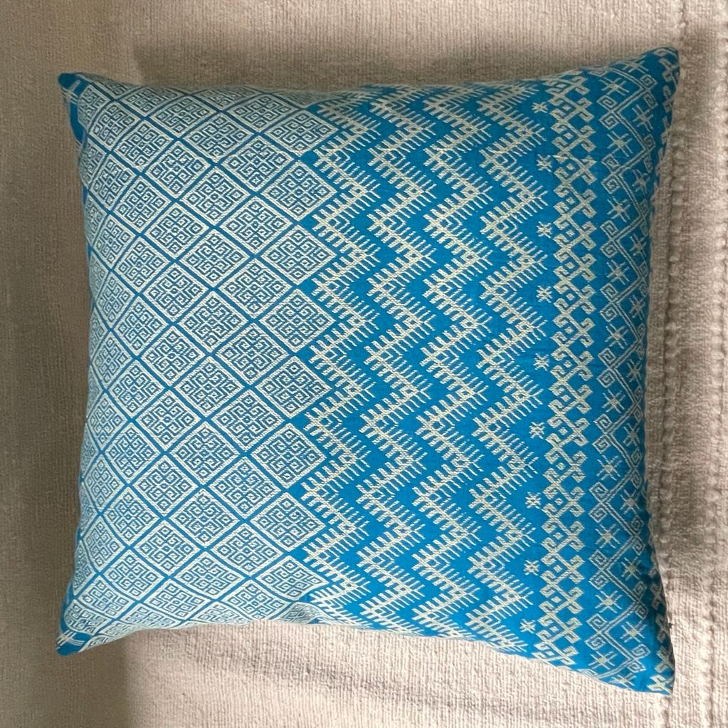 Cushion Kachin turquoise beige 50x50 cm