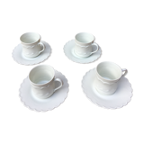 Porcelain coffee service, 4 cups