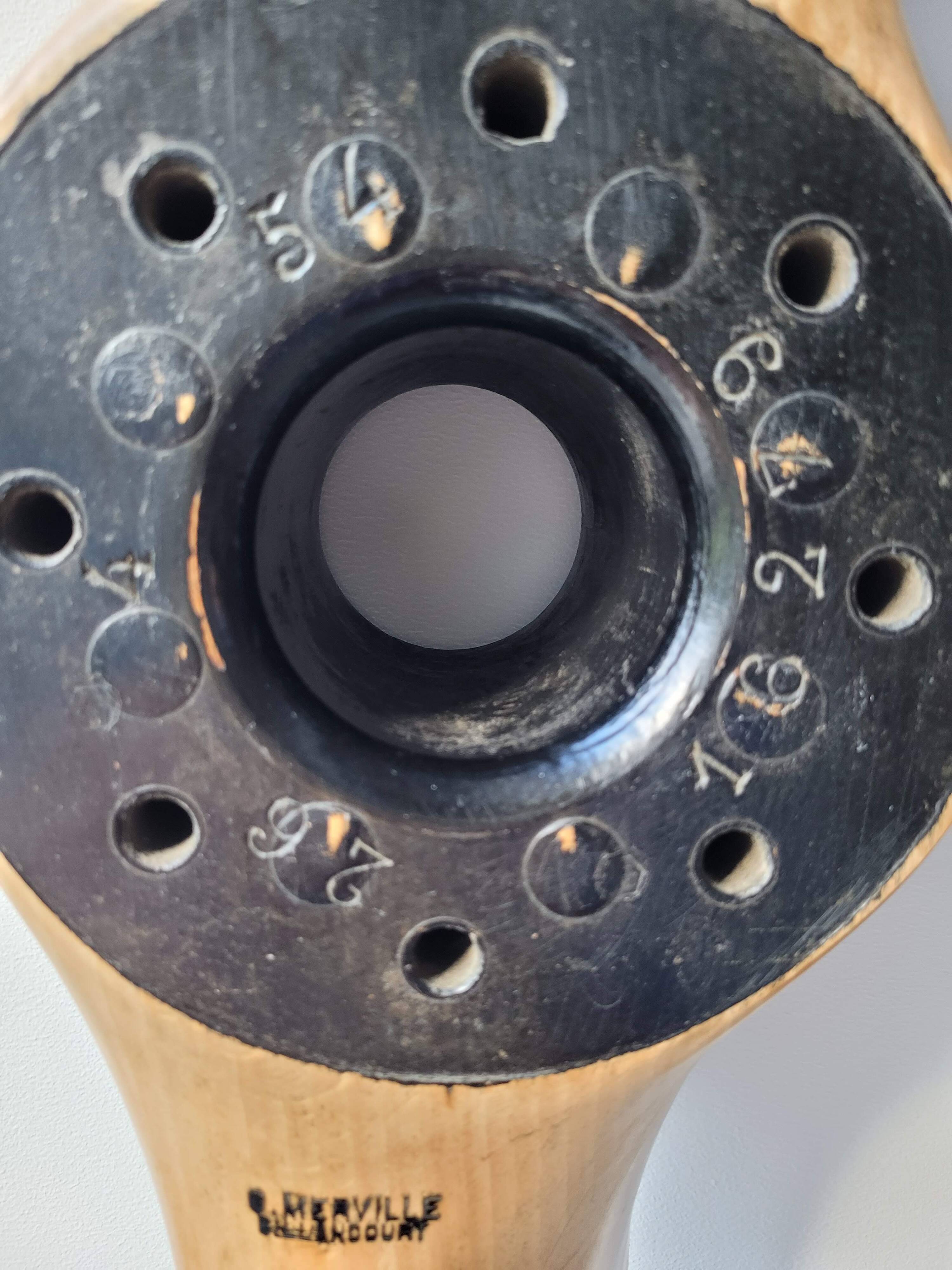 Merville wooden airplane propeller