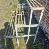 Metal shelf old plant holder