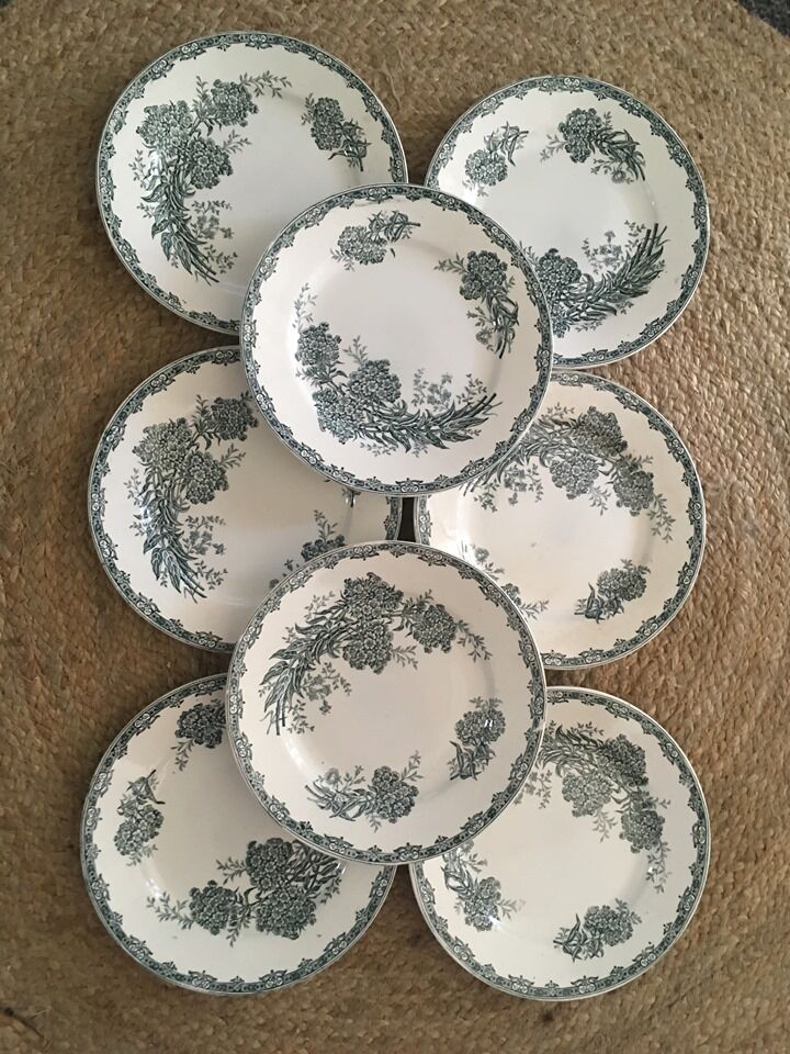 Flat plates "Daisy" Saint Amand