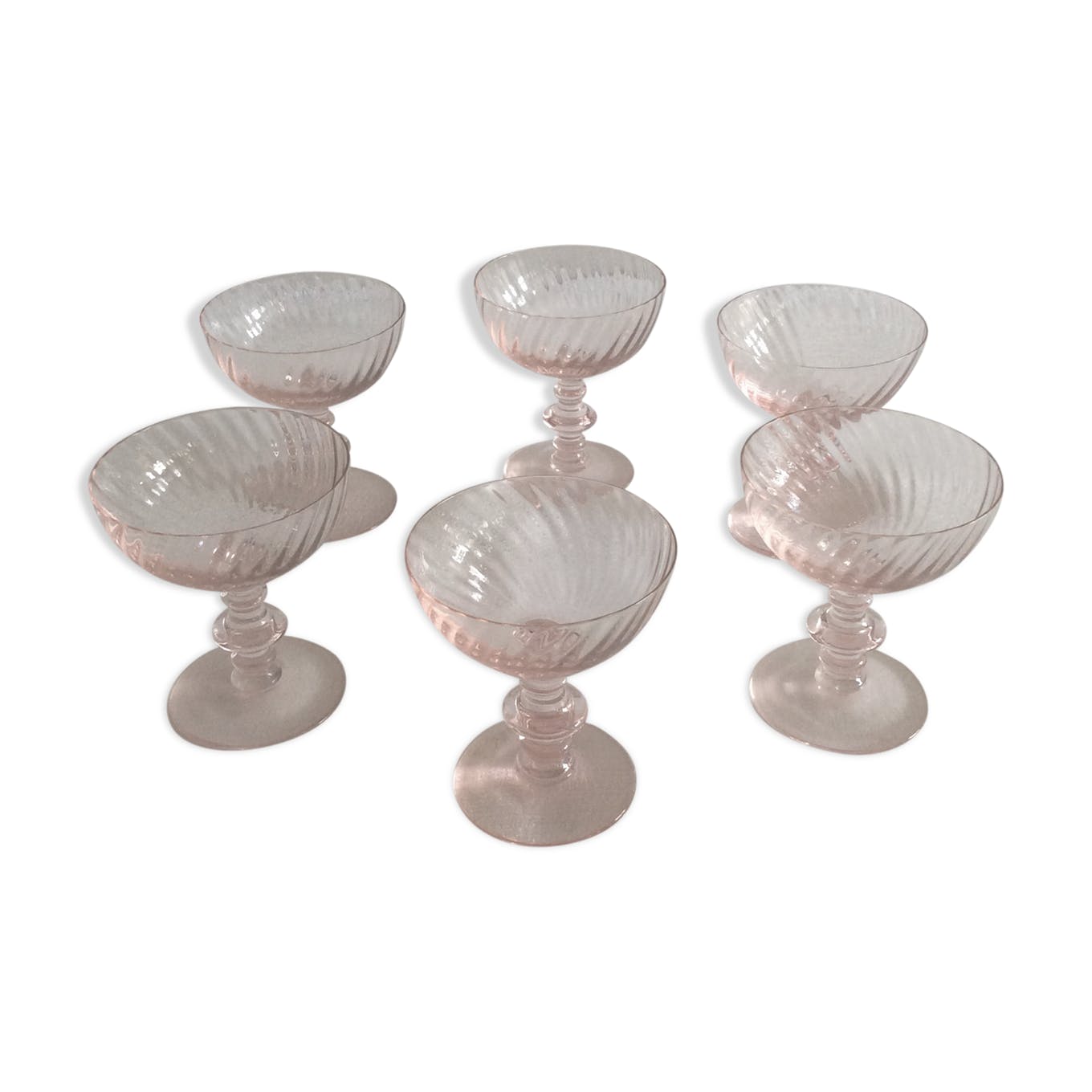 Crystal champagne cups