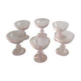 Crystal champagne cups