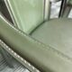 6 chaises attribuées à Costantini en cuir vert