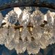 Brass chandelier and glass tassels, 3 floors, 6 burners