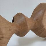 Vintage sculptural wooden pocket tray