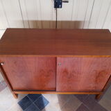 Bahut low teak vintage 80s