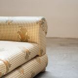 3-seater sofa and silk armchair, Tommaso Barbi, 1970