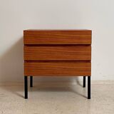 Chest of drawers or bedside table in rosewood 1950