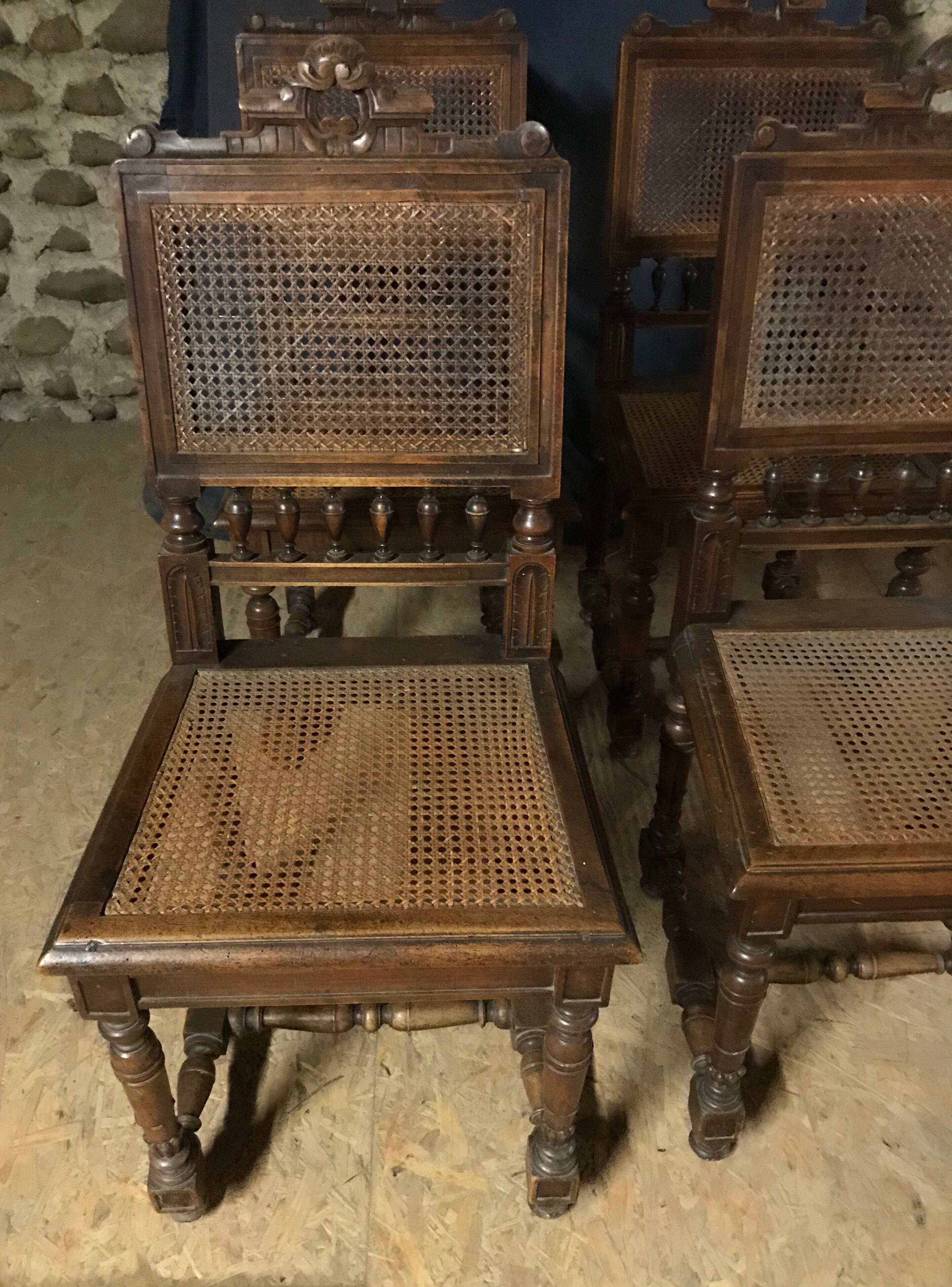 Henry II style chairs