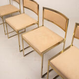 SQ-AL chairs by Willy Rizzo for Maison Willy Rizzo – brass version 1970