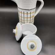 Vintage 1960s coffee service in ceramic, modernist design.