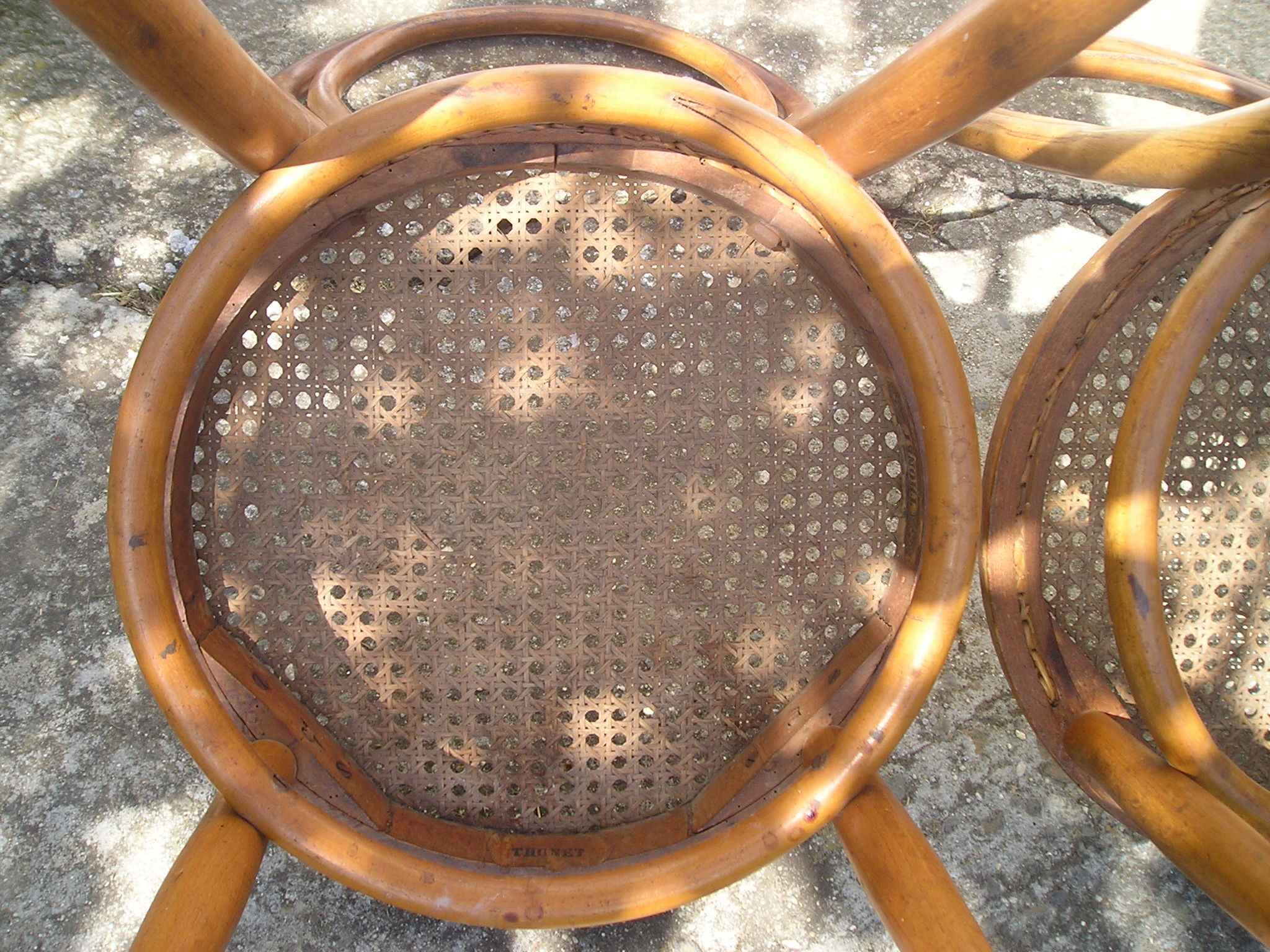 Trio of Thonet chairs late 19th model 14