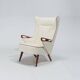 Chresten Findahl Brodersen High Back Lounge Chair Danish Teak 1950s