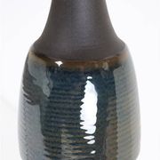 Søholm "1040" table lamp with jute lampshade / ceramic / mid-century / Danish modern design / 1960s / 1970s / Cloos & Co.