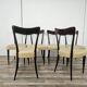 Six Art Decò chairs attributed to Carlo Rava, 1950s