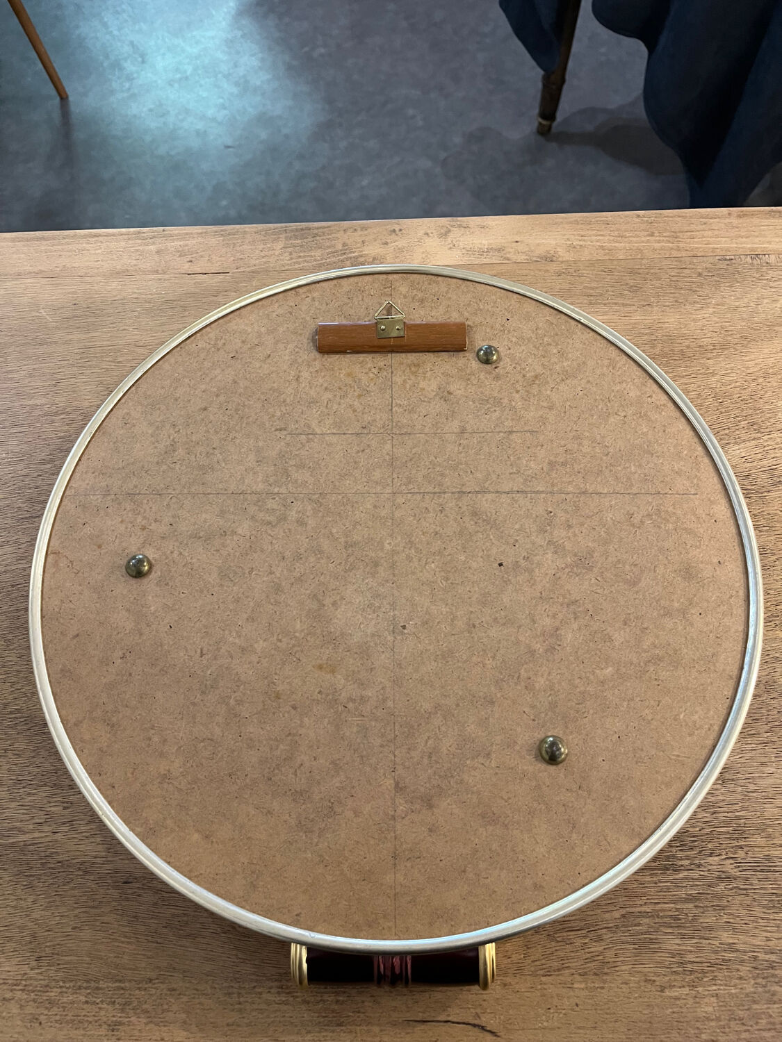 Golden mirror plateau Art Deco diameter 34cm