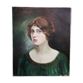 Boyish portrait, hard oil canvas, 1912.
