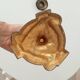Antique 19th-century solid gilded bronze candlestick in the Louis XV style.