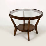 Round Coffee Table by Karel Koželka & Antonin Kropáček for Interier Praha, 1940s