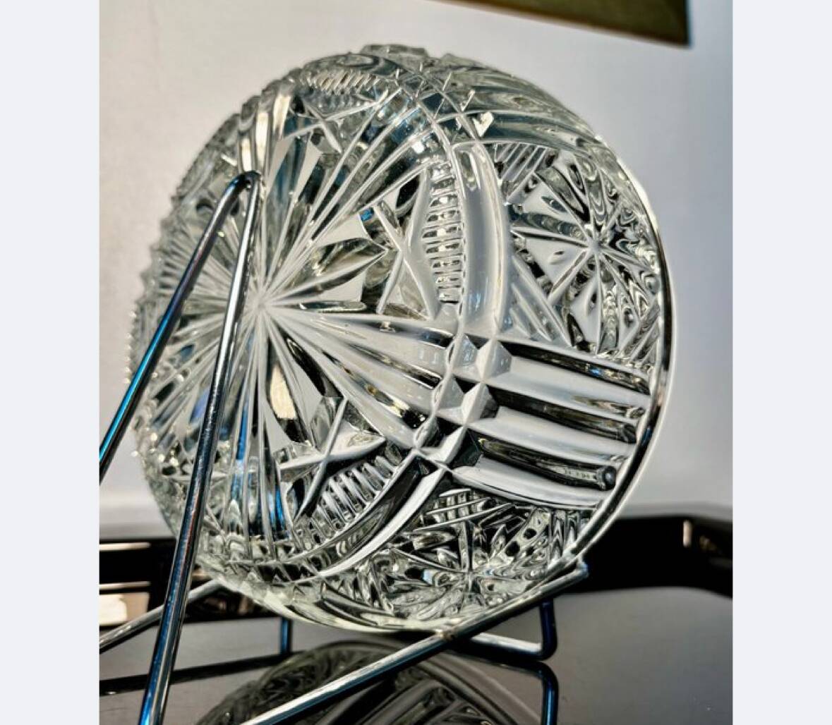 Crystal salad bowl