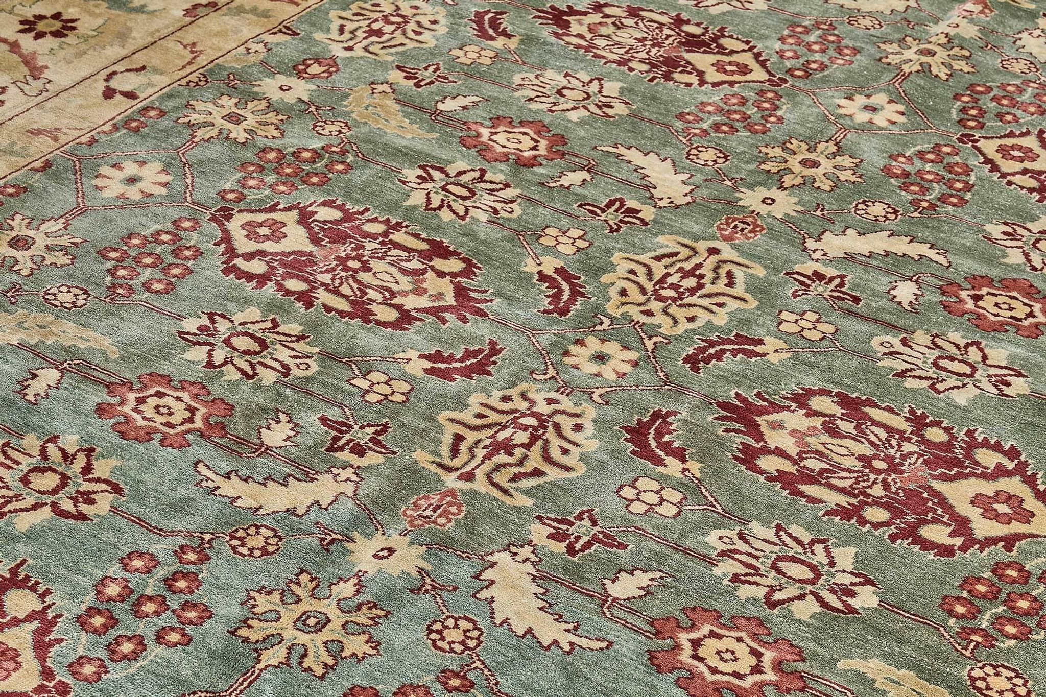 Turkish Handknotted Wool Oushak Rug 297 cm x 417 cm