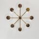 Mid Century Modern brass chandelier by Kaiser Leuchten