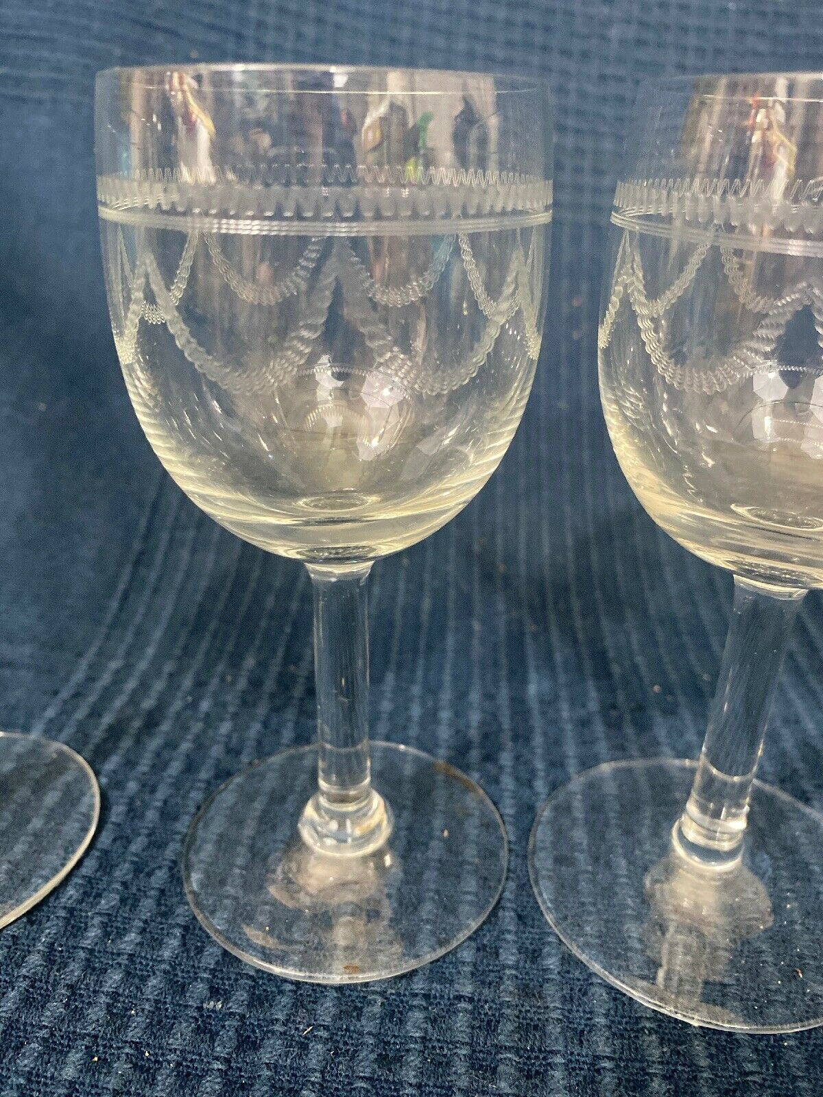 Lot de 3 verres style Louis
