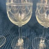 Lot de 3 verres style Louis