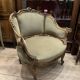Walnut marquise armchair