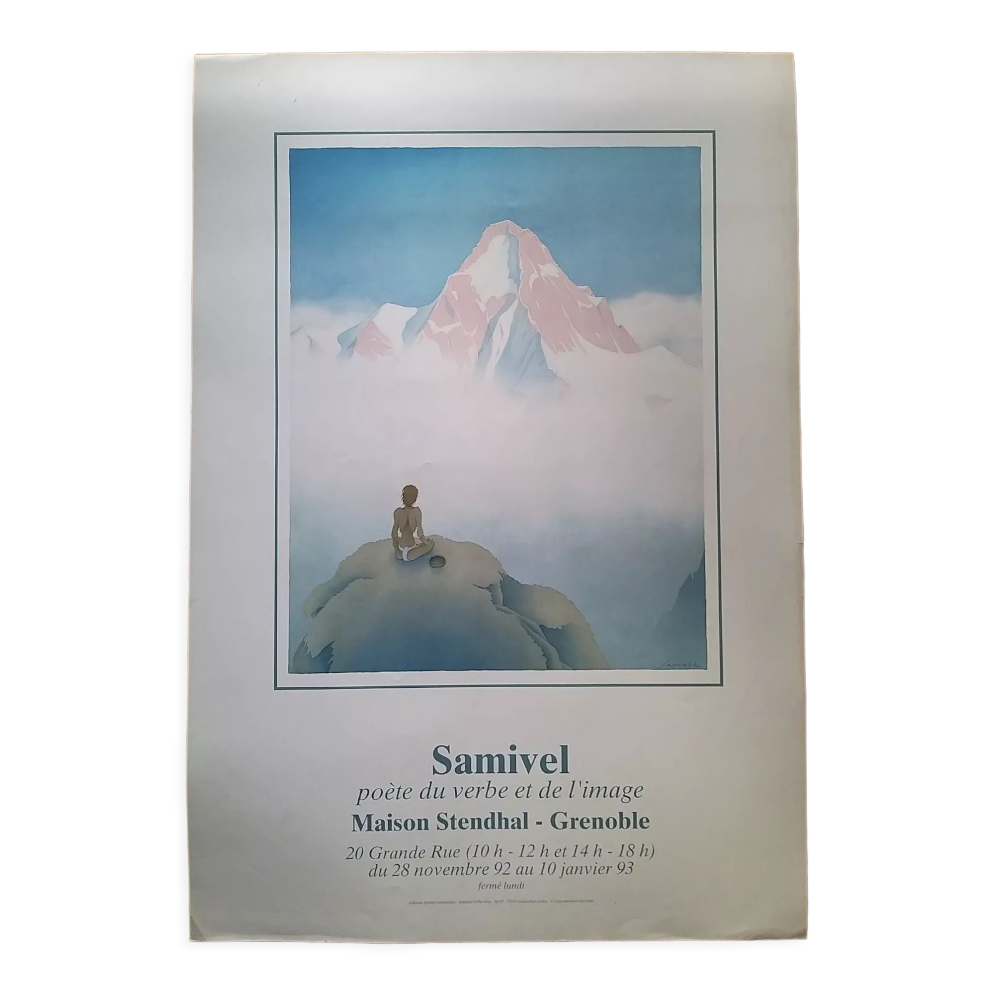 Old poster Samivel poet of the verb and image 1992