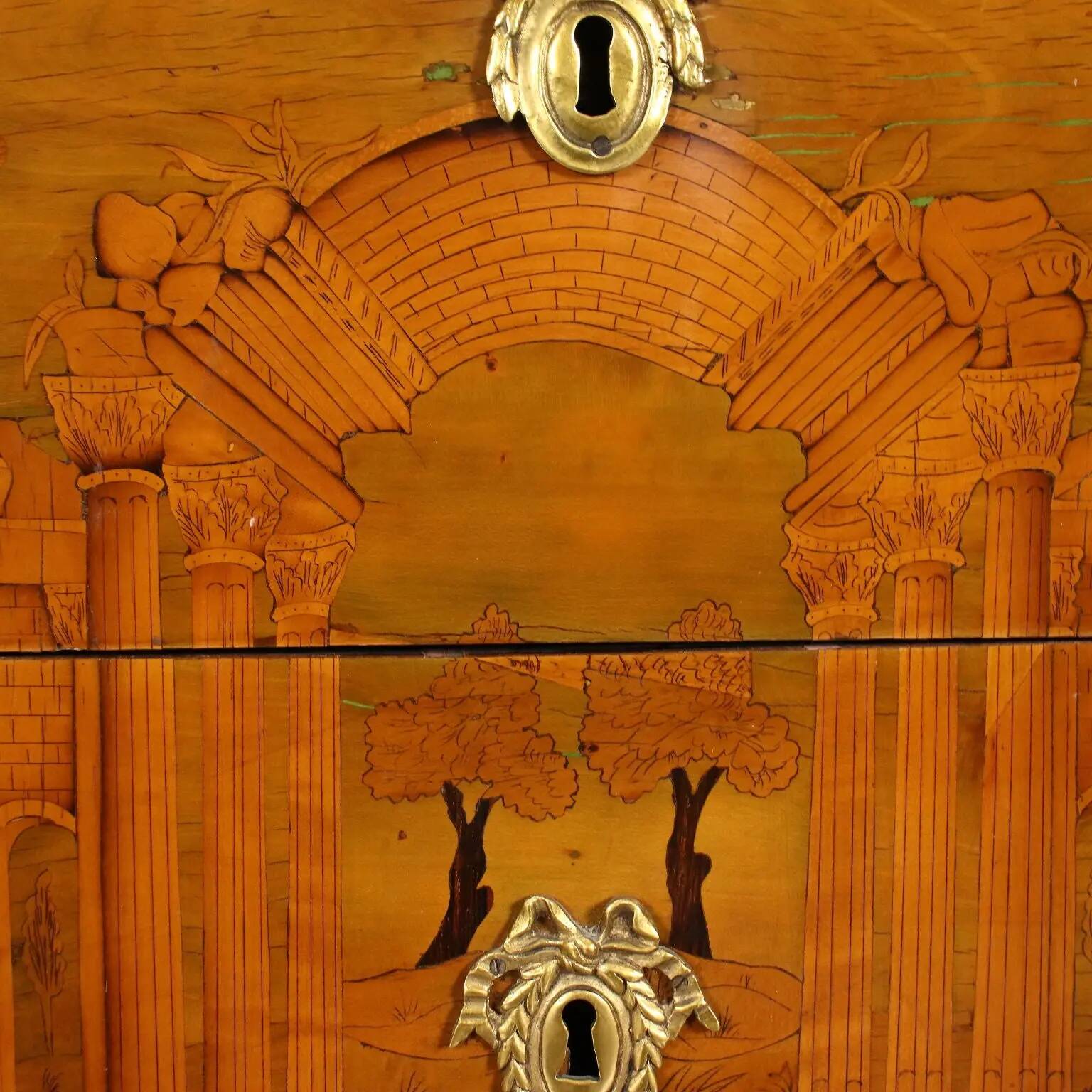 Neoclassical maple commode, France, 18th century
