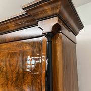 Biedermeier Wardrobe, Walnut Veneer, South Germany circa 1820