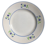 Set of 6 plates vintage niderviller model "blueberry"