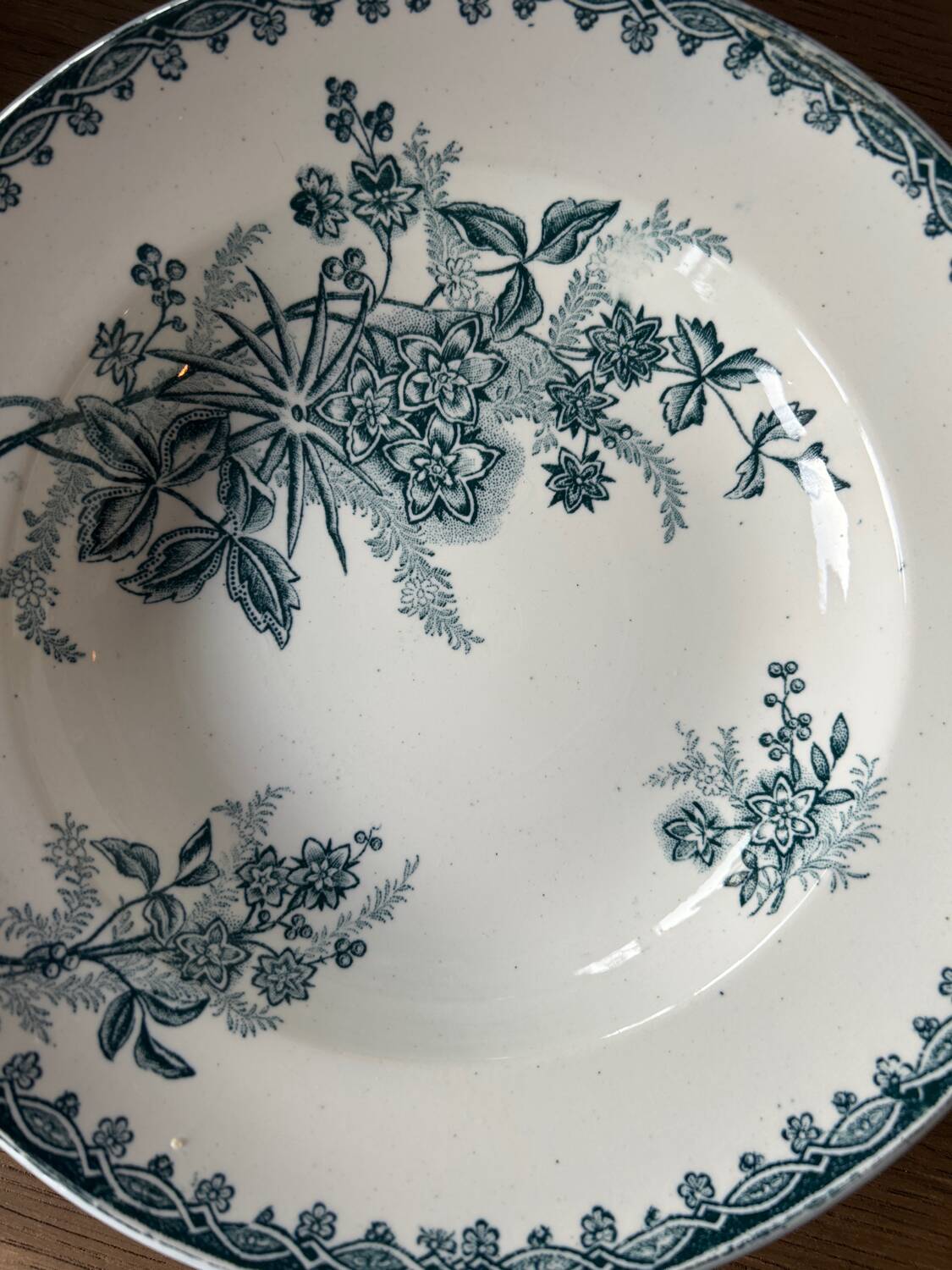 Assiettes en terre de fer Sarreguemines Margot