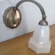 Lamp 1930 chrome and opaline, réélectrifié.