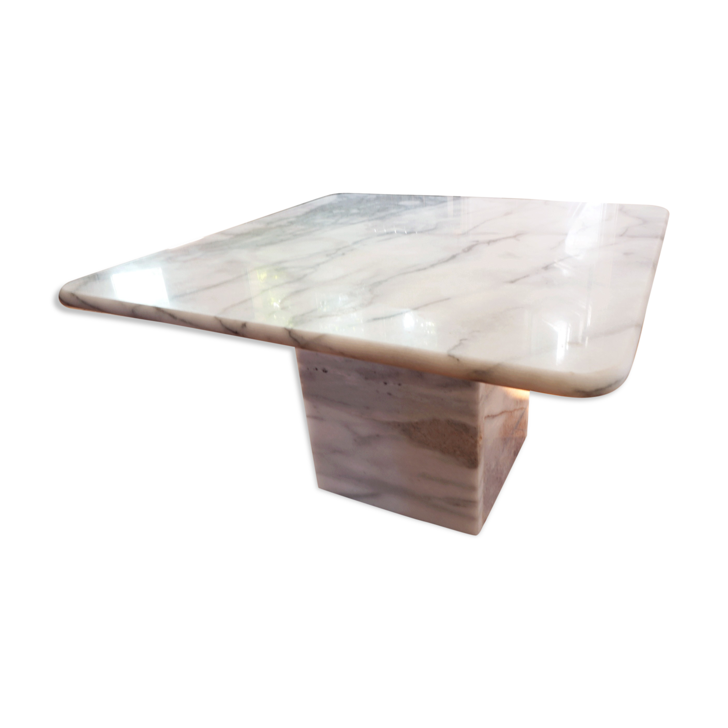 Square marble coffee table