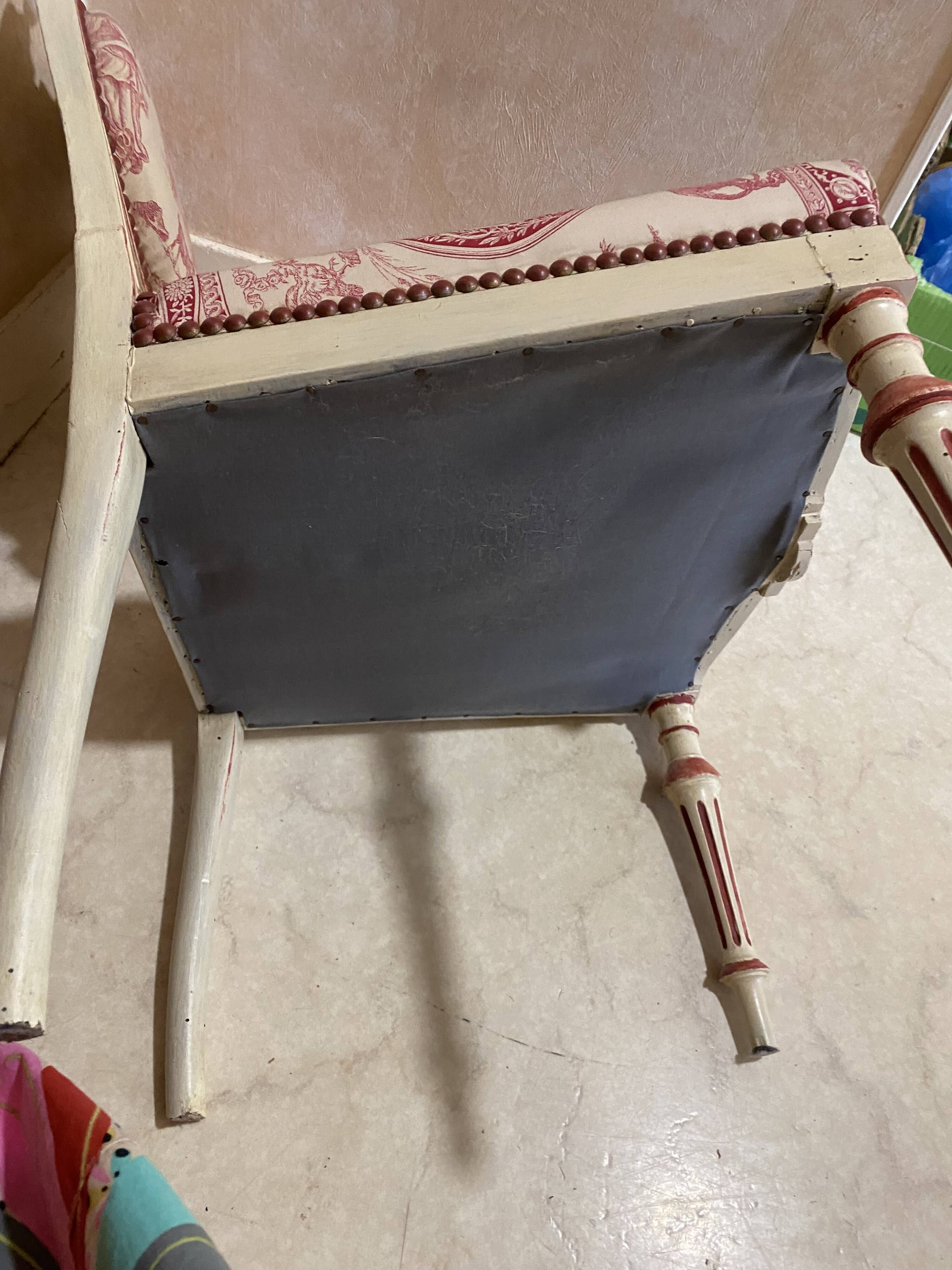 Small tufted chair