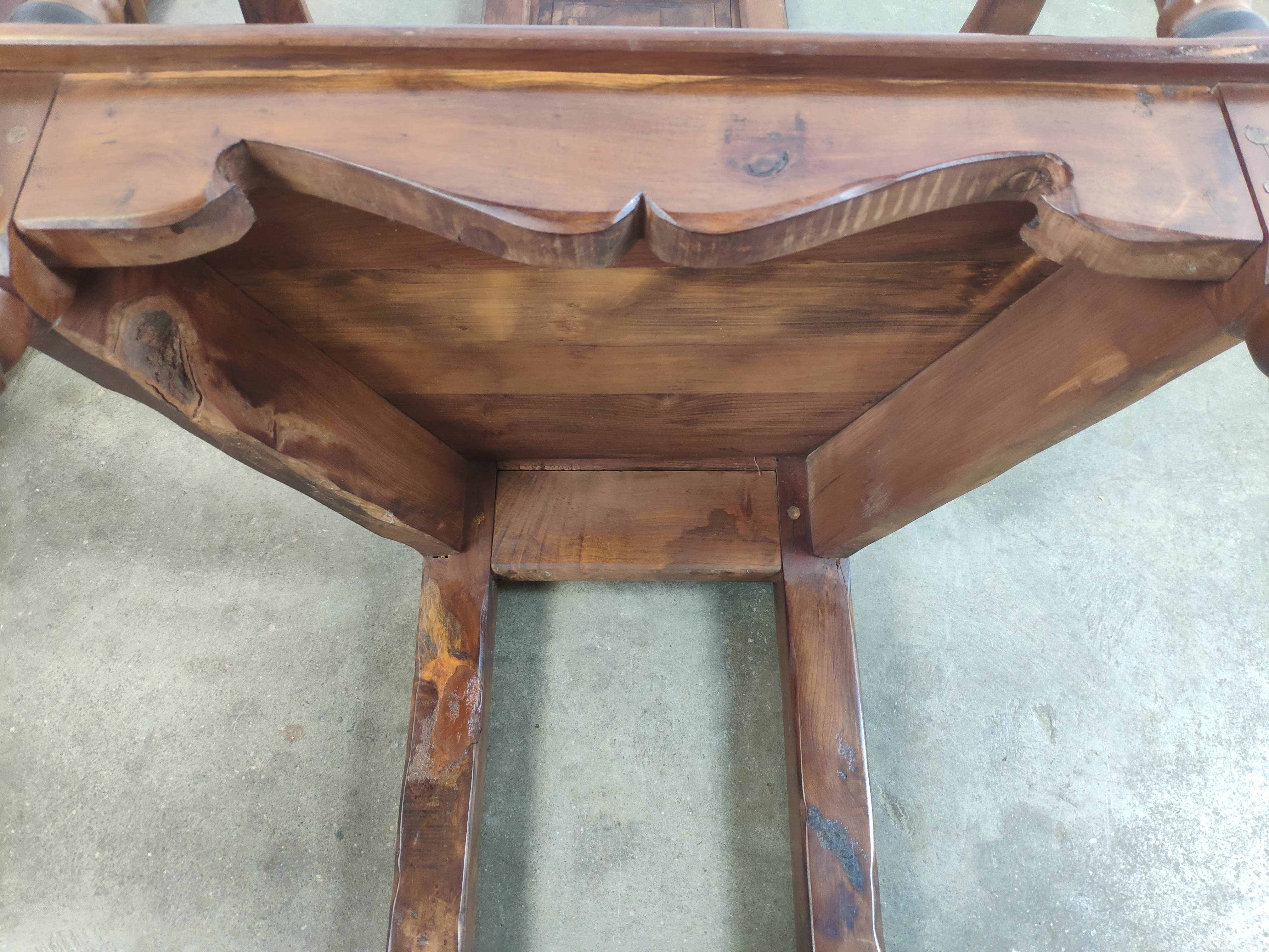 Renaissance moulded walnut chairs