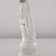 Statuette of the Virgin and Child in porcelain Old Brussels XIX and its niche